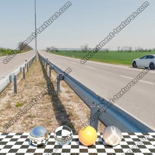 HDR Panorama 360° of Background Road